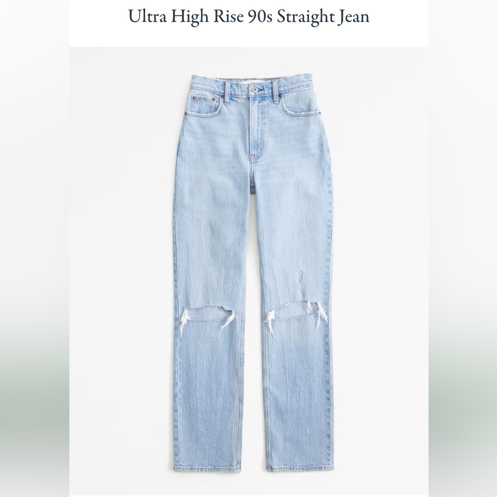 Abercrombie Ultra High Rise 90s Straight Jean